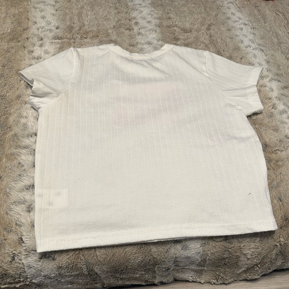 “WHATEVER” Ribbed Croptop - Picture 3 of 3